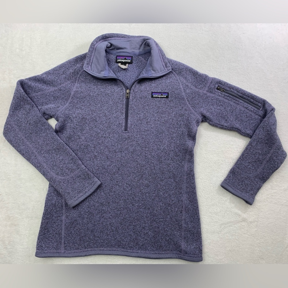 Patagonia 1/2 Zip Women's XS Purple Pullover Sweater